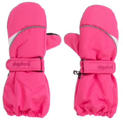 Playshoes Kids' Girls Pink Ski Mittens