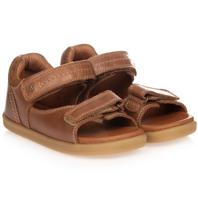 Bobux Iwalk Kids'  Brown Leather Velcro Sandals