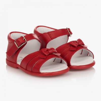Children's Classics Kids' Girls Red Leather Sandals