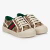 GUCCI BEIGE TENNIS 1977 TRAINERS