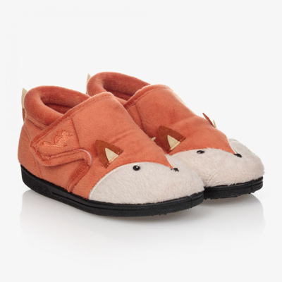 Chipmunks Orange Fox Velcro Slippers