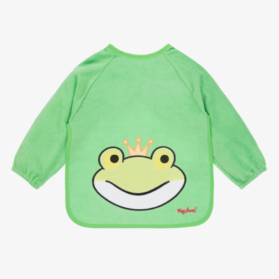 Playshoes Baby Green Frog Sleeved Bib