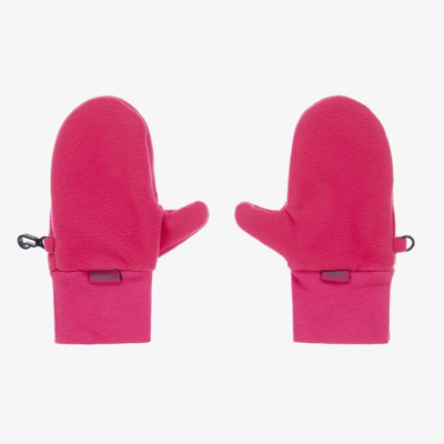 Playshoes Kids' Girls Pink Fleece Mittens