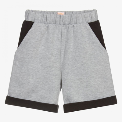 Wauw Capow By Bangbang Grey Organic Cotton Shorts
