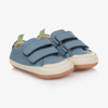 TIP TOEY JOEY BLUE LEATHER BABY TRAINERS
