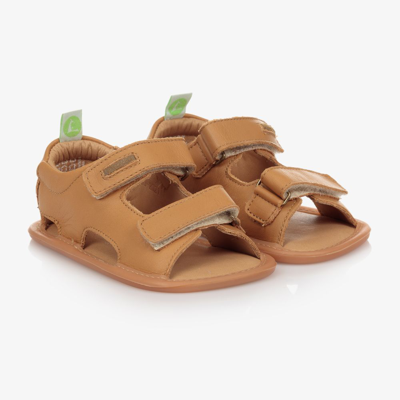 Tip Toey Joey Beige Leather Baby Sandals