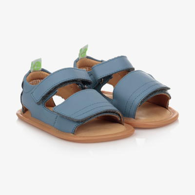 Tip Toey Joey Blue Leather Baby Sandals