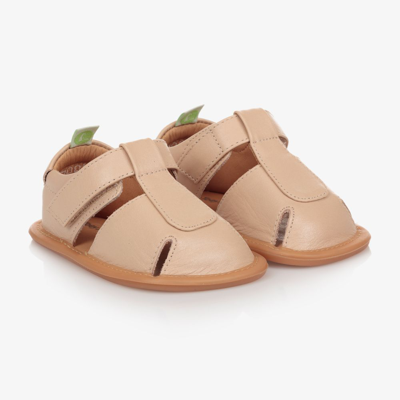 Tip Toey Joey Girls Pink Leather Baby Sandals