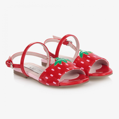 Stella Mccartney Kids Girls Teen Red Strawberry Sandals