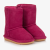 CHIPMUNKS GIRLS PINK SUEDE LEATHER BOOTS