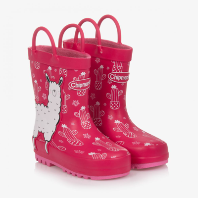 Chipmunks Kids' Girls Pink Alpaca Rain Boots