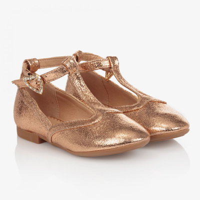 Angel's Face Kids' Girls Rose Gold Bar Shoes In Pink