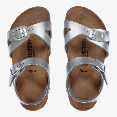 Birkenstock Kids' Girls Silver Sandals