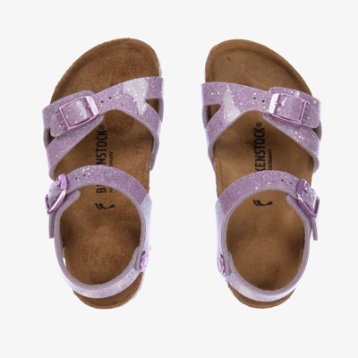 Birkenstock Babies' Girls Purple Buckle Sandals