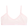 CLAESEN'S GIRLS LIGHT PINK COTTON JERSEY BRA