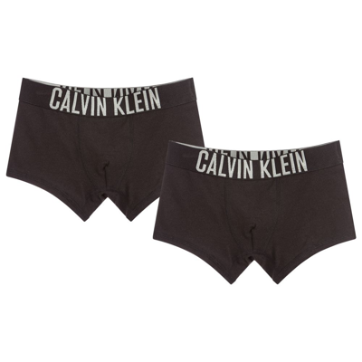 Calvin Klein Kids Pantaloncini Boxer Per Bambini In Nero