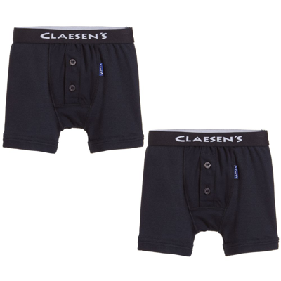 Claesen's Kids' Boys Blue Cotton Boxers (2 Pack)