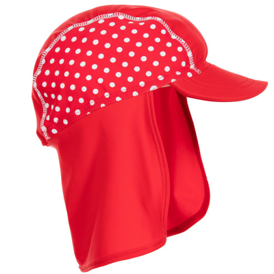 Playshoes Kids' Girls Red Sun Protective Swim Hat (upf 50+)