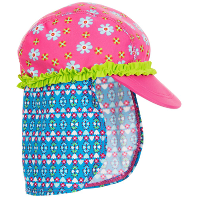 Playshoes Kids' Girls Pink Sun Protective Swim Hat (upf50+)