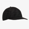 FENDI BLACK FF LOGO CAP