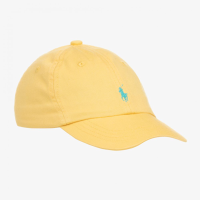 Ralph Lauren Baby Boys Yellow Logo Cap