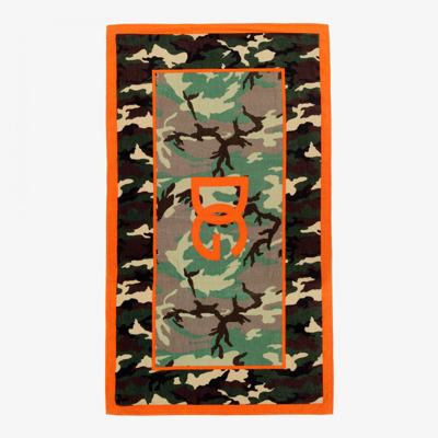 Dolce & Gabbana Boys Green Camouflage Towel (145cm)