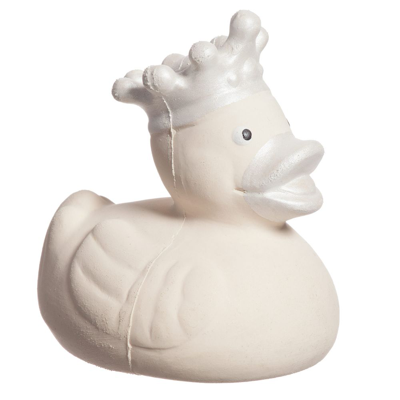 Bam Bam Babies' Ivory Rubber Duck Toy (7cm)