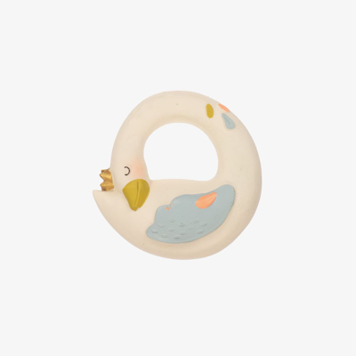 Moulin Roty Babies' Goose Teething Ring (8.5cm) In Ivory