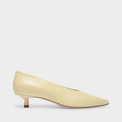 Aeyde Pumps Clara Aus Beige Leder In Yellow