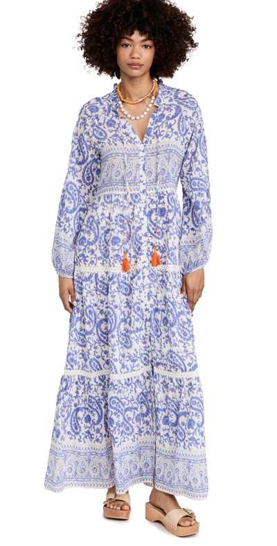 Bell Gracie Maxi Dress In Blue Paisley | ModeSens