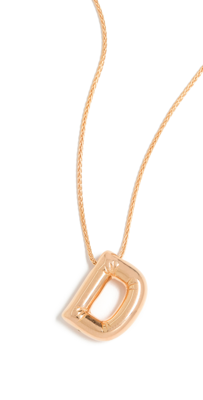 Maison Irem Balloon Initial Letter Necklace In D