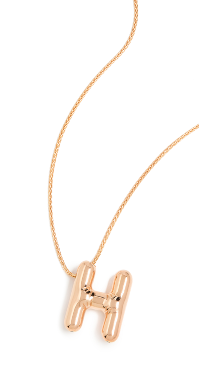 Maison Irem Balloon Initial Letter Necklace In H