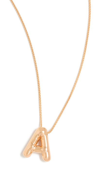 Maison Irem Balloon Initial Letter Necklace In A