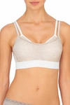 Natori Gravity Contour Underwire Coolmax Sports Bra (30b) In Heather Marble Print