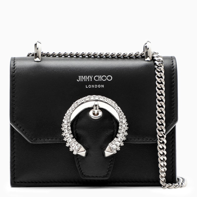 Jimmy Choo Black Leather Mini Paris Wallet