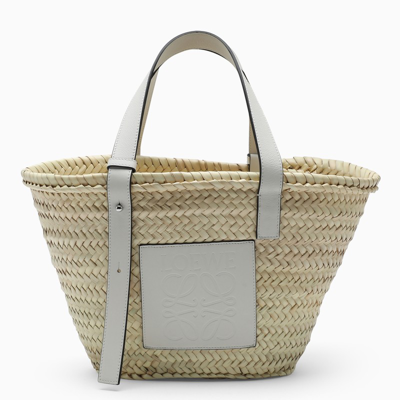 Loewe Medium Basket Raffia Bag In Beige