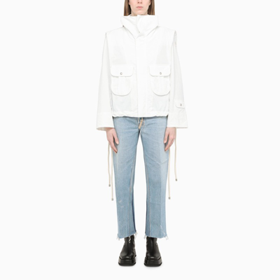 Moncler White Koli Field Jacket