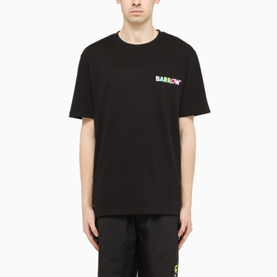 Barrow Black T-shirt With Multicolour Logo