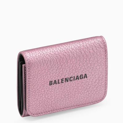 Balenciaga Pink Trifold Wallet In Multicolor
