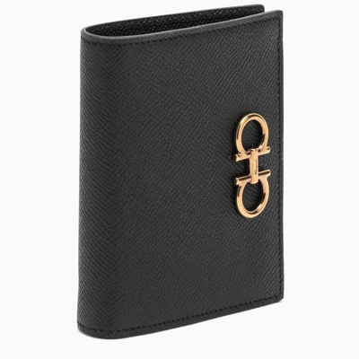 Ferragamo Black The Gancini Small Wallet