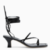 Paris Texas Black Patent Leather Betty Sandals In Black