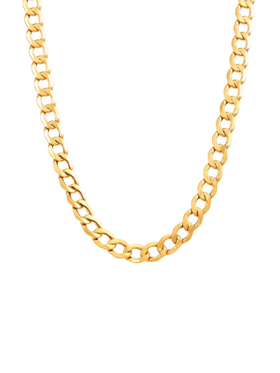 Saks Fifth Avenue Made In Italy Women's 14k Yellow Gold Curb Chain Necklace