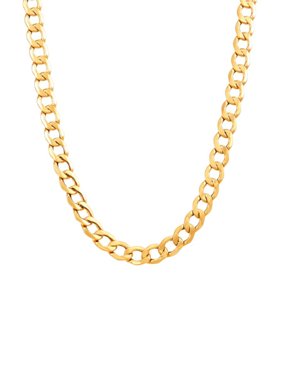 Saks Fifth Avenue Made In Italy Men's 14k Yellow Gold Curb Chain Necklace
