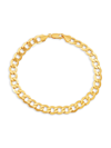 Saks Fifth Avenue Made In Italy Men's 14k Yellow Gold Curb Chain Bracelet In Yellow Gold