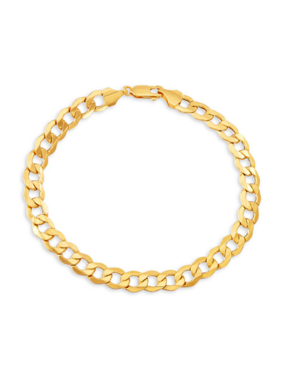 Saks Fifth Avenue Made In Italy Men's 14k Yellow Gold Curb Chain Bracelet