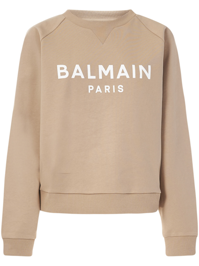 Balmain Paris Sweatshirt <br> In Beige