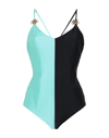 Fausto Puglisi One-piece Swimsuits In Light Green