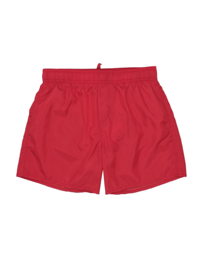 Dsquared2 Kids' Swim Trunks In Red