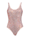 Fisico One-piece Swimsuits In Light Pink