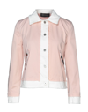 MR & MRS ITALY MR & MRS ITALY WOMAN JACKET BLUSH SIZE M COTTON, ELASTANE, POLYESTER, METAL